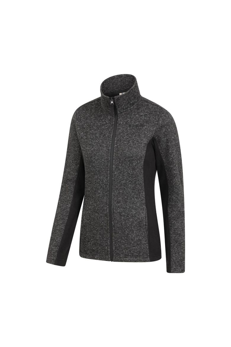 Idris Panelled Fleece Jacket, Alternate, color, Black