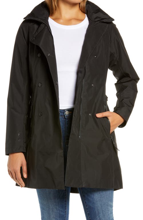 Helly Hansen Welsey Ii Insulated Waterproof Trench Coat In Black