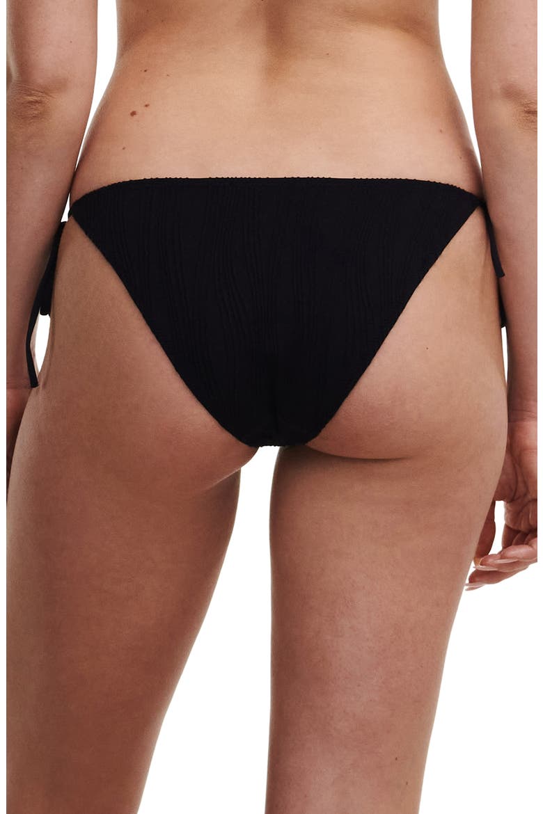 Jacquard Bikini Bottoms, Alternate, color, BLACK