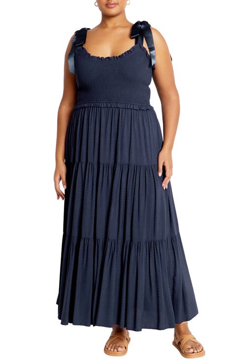 Cosmopolitan Tie Strap Sundress (Plus)
