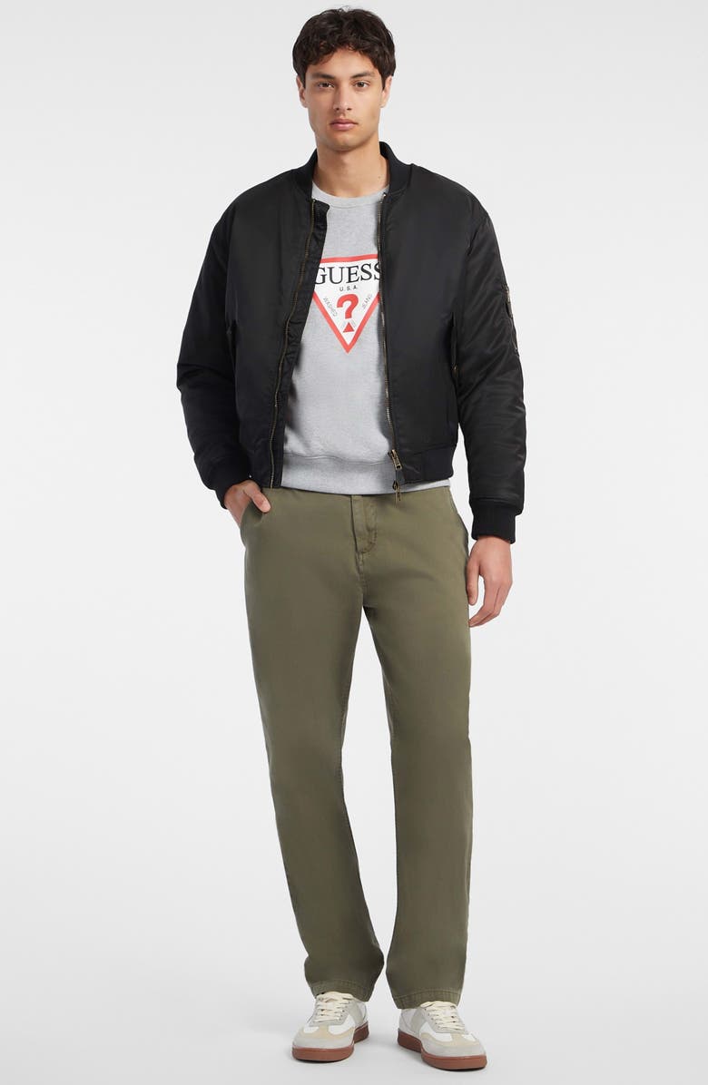 GUESS JEANS Water Repellent Bomber Jacket, Alternate, color, Jblk