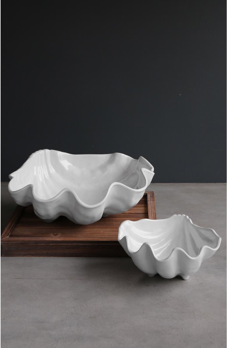 BEATRIZ BALL Collection VIDA Ocean Shell Small Bowl, Alternate, color, White