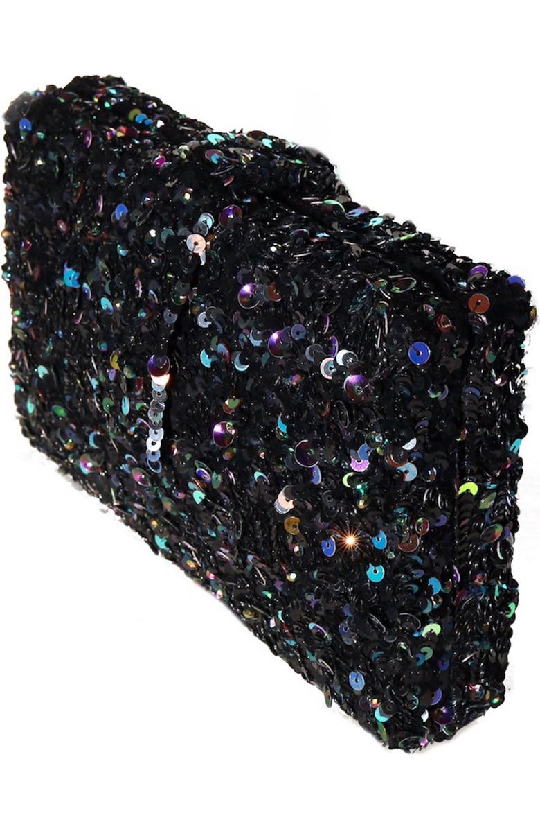 Simitri Garnet Kitsch Clutch, Alternate, color, Black