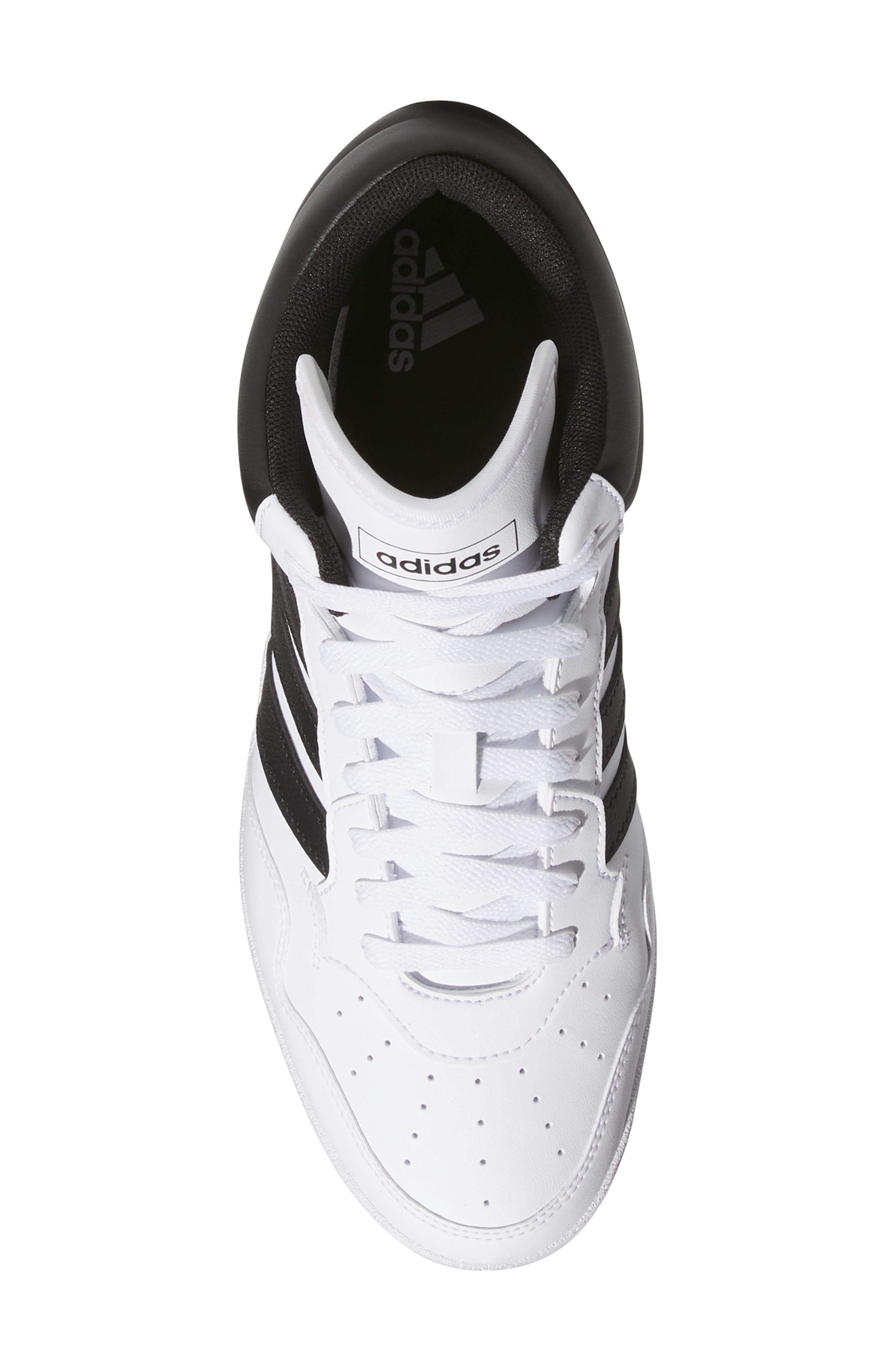 adidas Hoops 4.0 Mid Sportswear Basketball Sneaker, Alternate, color, White/ Black/ Grey