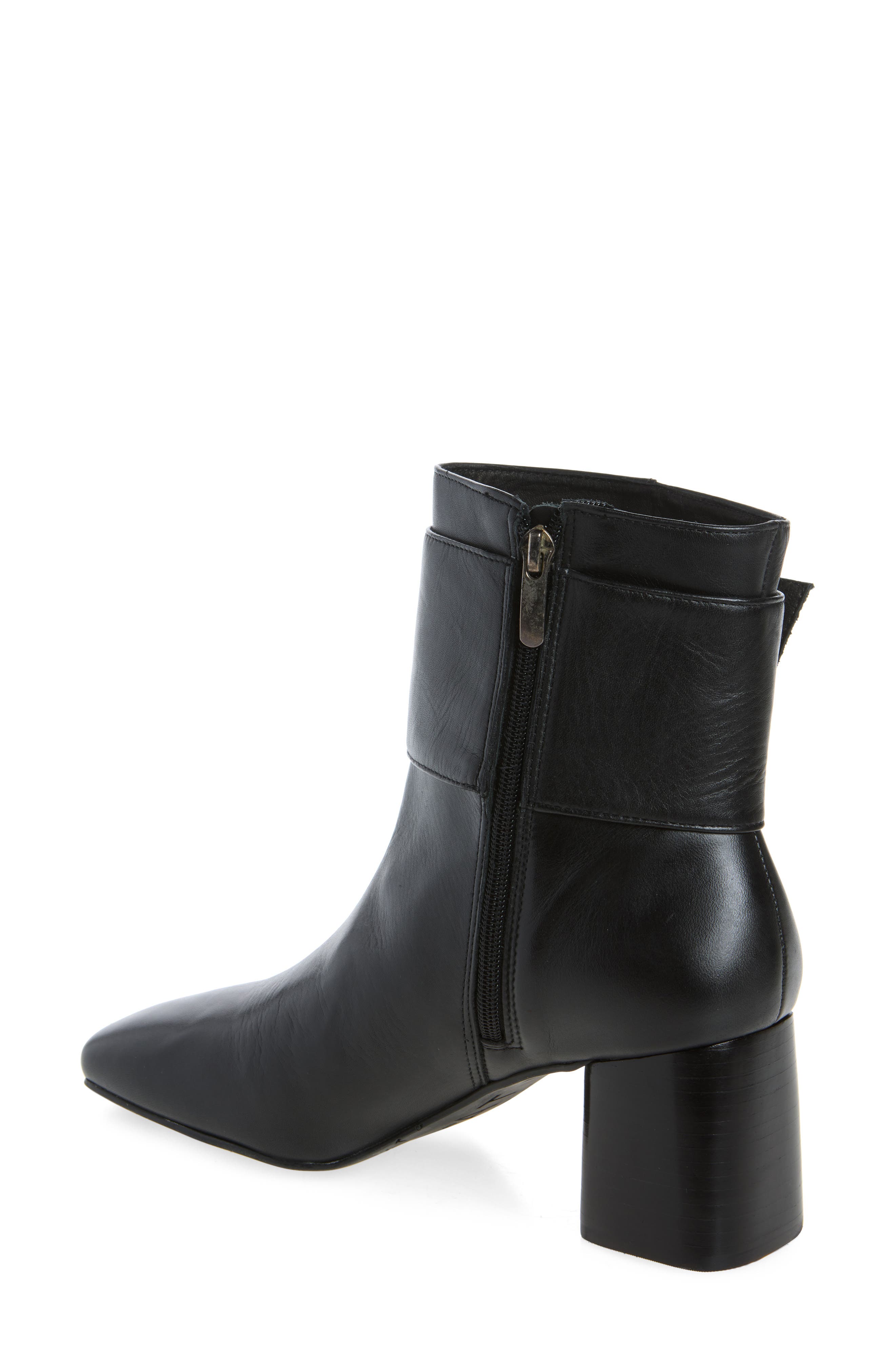 Darsie Leather Bootie, Alternate, color, BLACK LEATHER