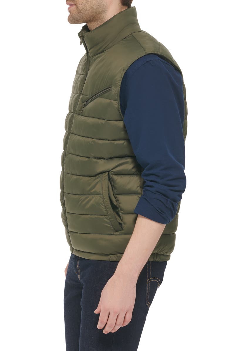 Cole Haan Signature Quilted Puffer Vest, Alternate, color, Army Green