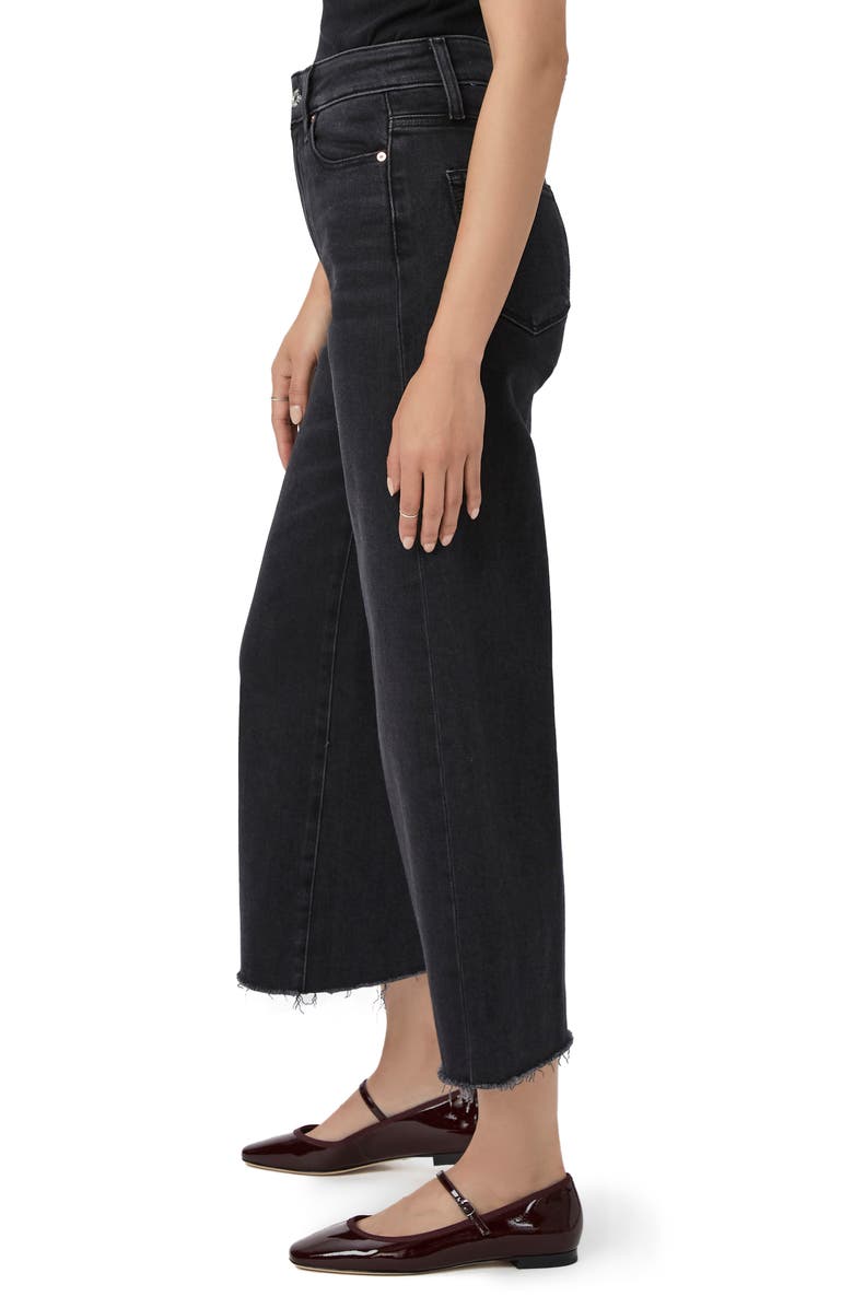 PAIGE Anessa Raw Hem High Waist Ankle Wide Leg Jeans, Alternate, color,