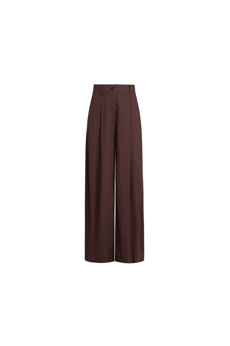 Wide trousers, Alternate, color, Cocoa