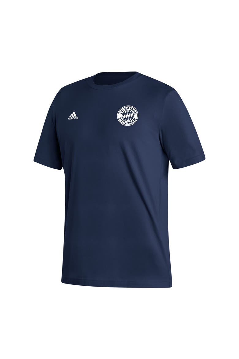 Men's adidas Navy Bayern Munich Crest T-Shirt, Alternate, color, Navy
