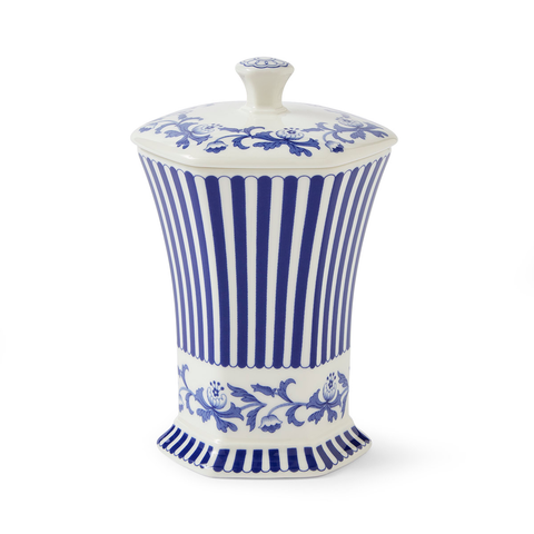 Blue Italian Vase 5.2" Steccato