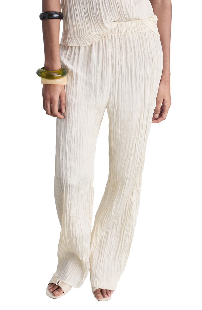 MANGO Pleated Straight Leg Pants, Main, color, 