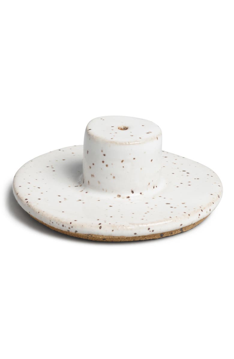 NORDEN Ceramic Incense Burner, Alternate, color, White Speckle