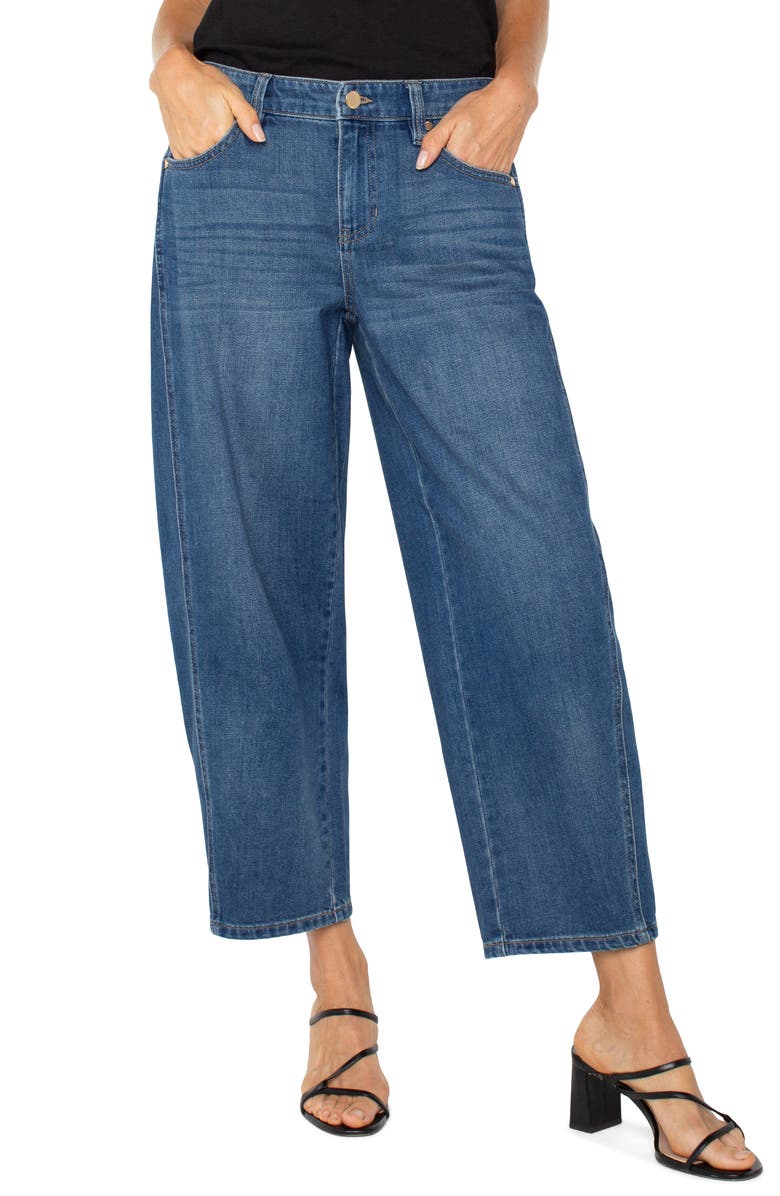 Liverpool Los Angeles High Waist Ankle Barrel Jeans, Alternate, color, 