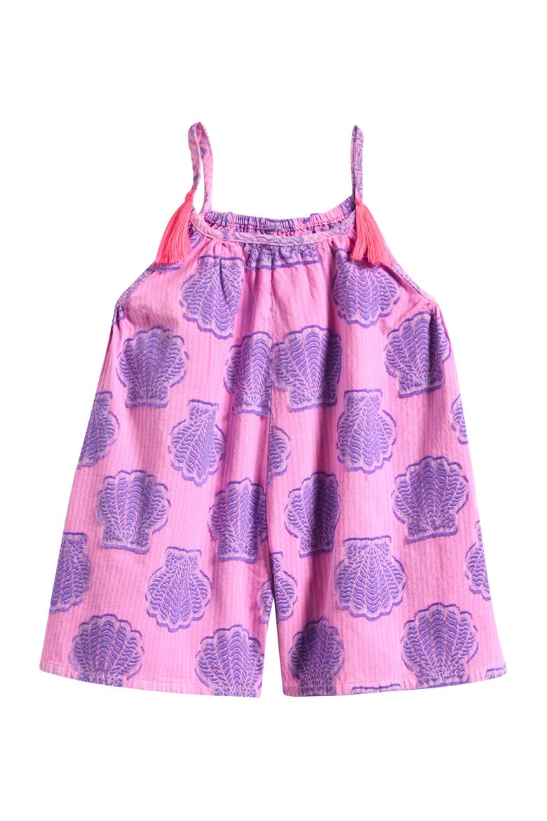 Kids' Shell Print Romper, Main, color, MULTI