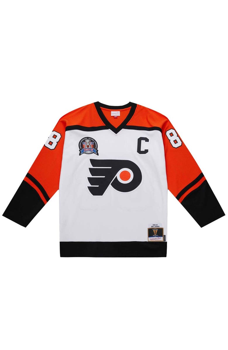 Mitchell & Ness Men's Eric Lindros White Philadelphia Flyers 1996-97 Power Play Jersey, Alternate, color, White
