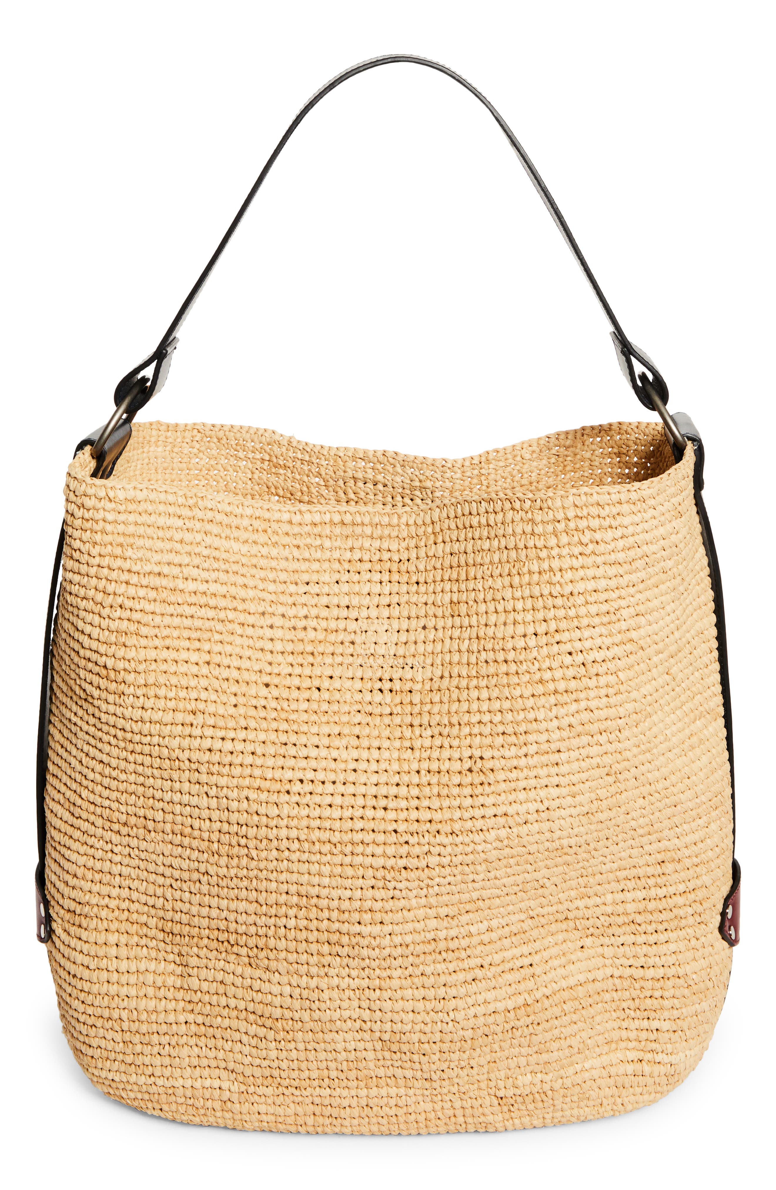 Isabel Marant Bayia XO Capsule Raffia Tote, Alternate, color, 