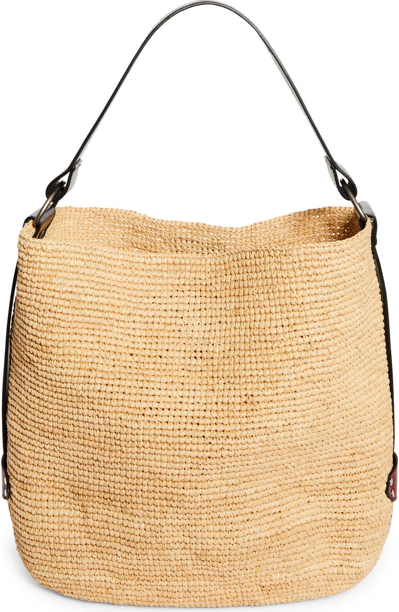 Isabel Marant Bayia XO Capsule Raffia Tote, Alternate, color,