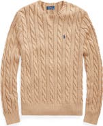 Polo Ralph Lauren Cable Knit Cotton Crewneck Sweater