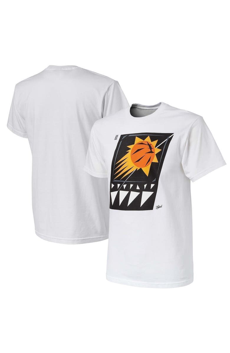 NBA X Naturel Men's NBA x Naturel White Phoenix Suns No Caller ID T-Shirt, Alternate, color, White