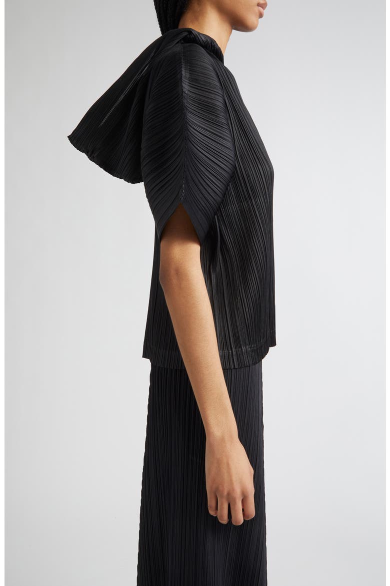 Monthly Colors August Pleated Short Sleeve Hoodie (Women) | Nordstrom