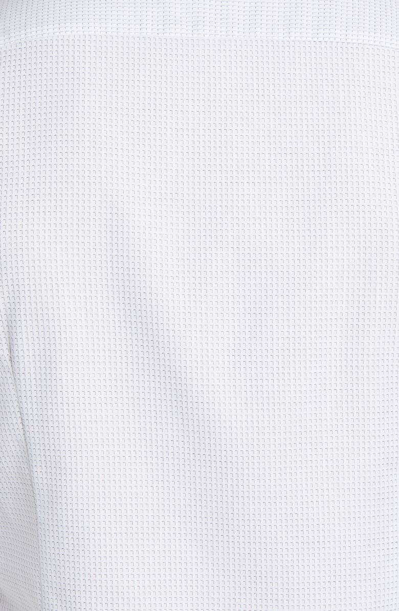 Ted Baker London Lintsy Slim Fit Microprint Button-Up Shirt, Alternate, color, White