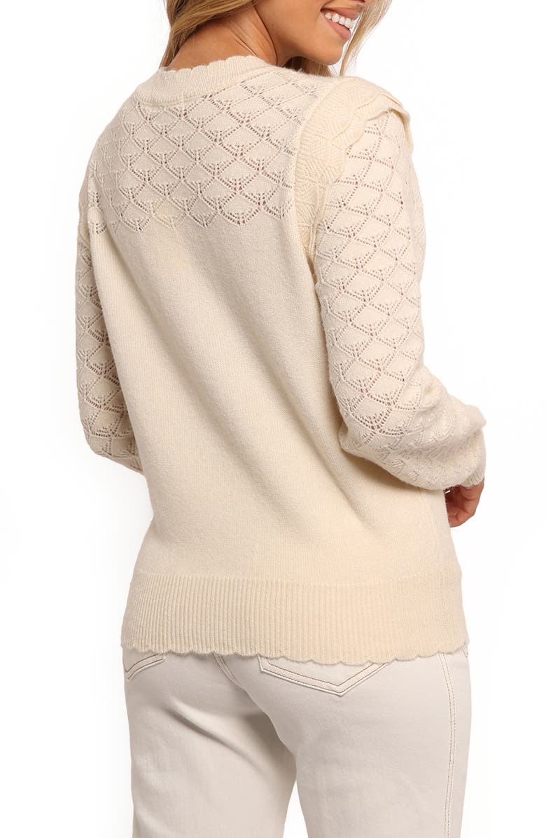 Petal & Pup Roseanne Open Knit Sweater, Alternate, color, 