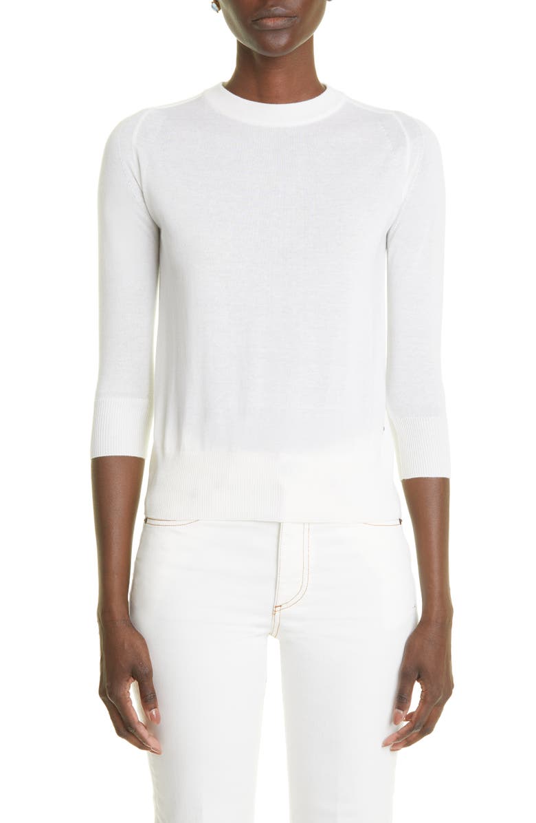 Loro Piana Girocollo Manica Cashmere Sweater, Main, color,