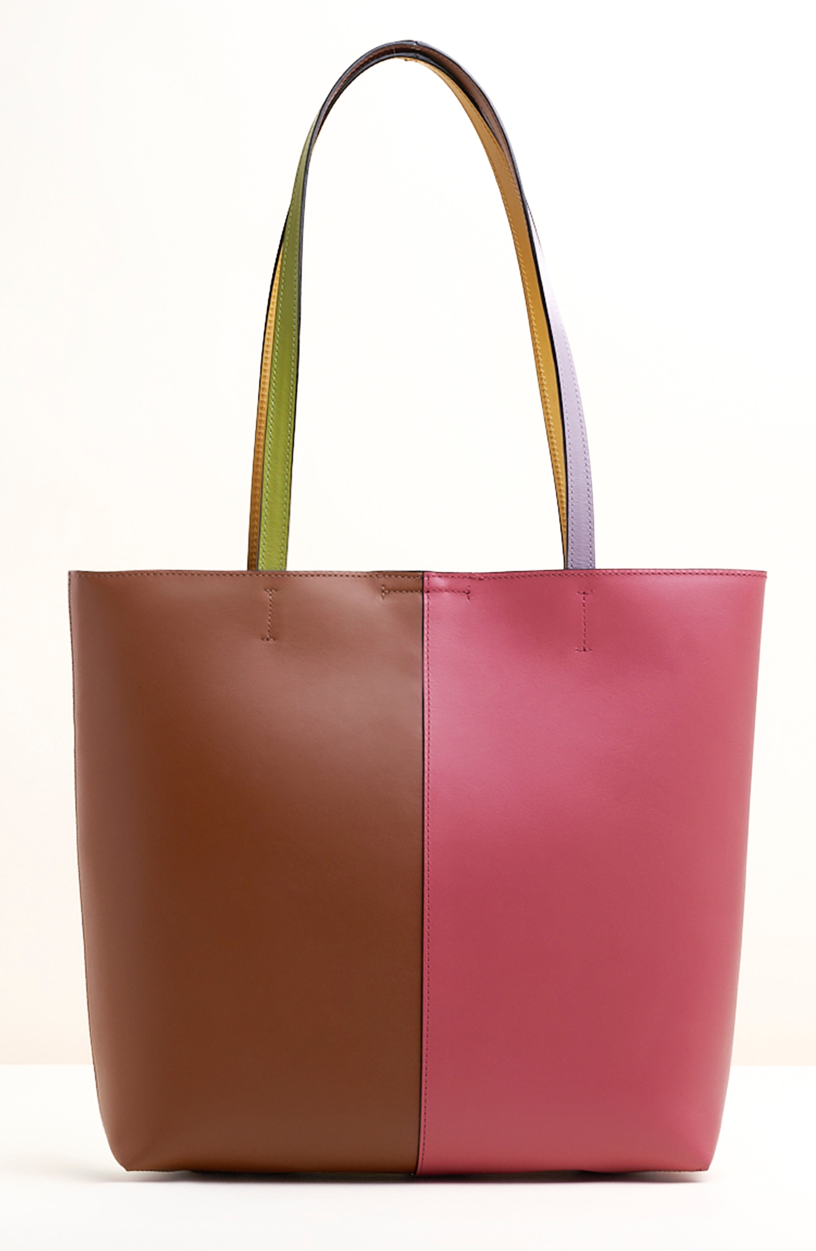 Charlotte Stone Perry Multicolored Leather Tote, Main, color, Nassau