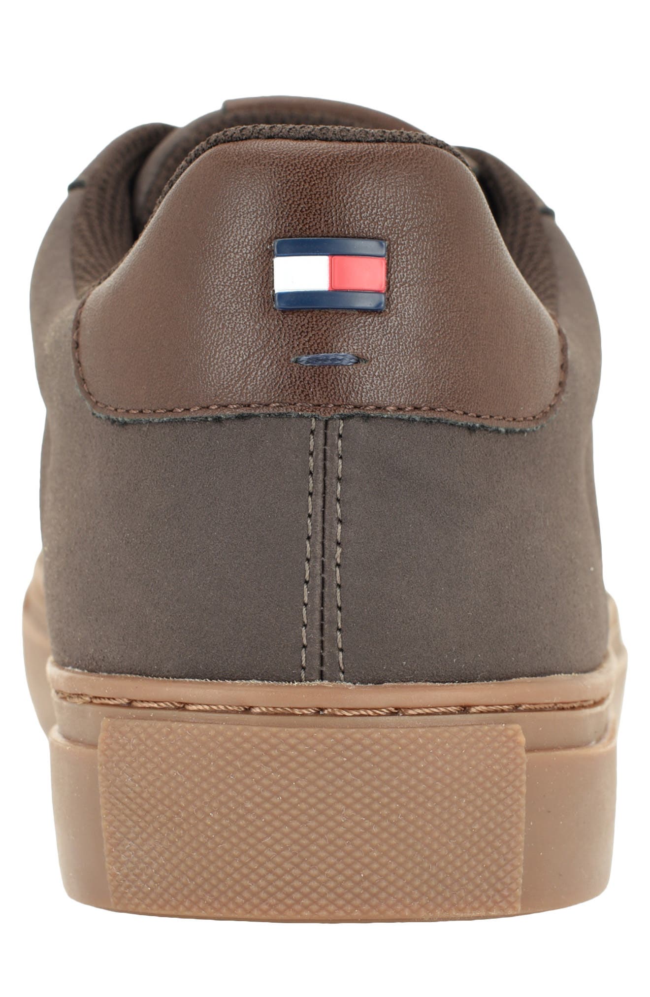 Bember Faux Leather Sneaker, Alternate, color, DARK BROWN