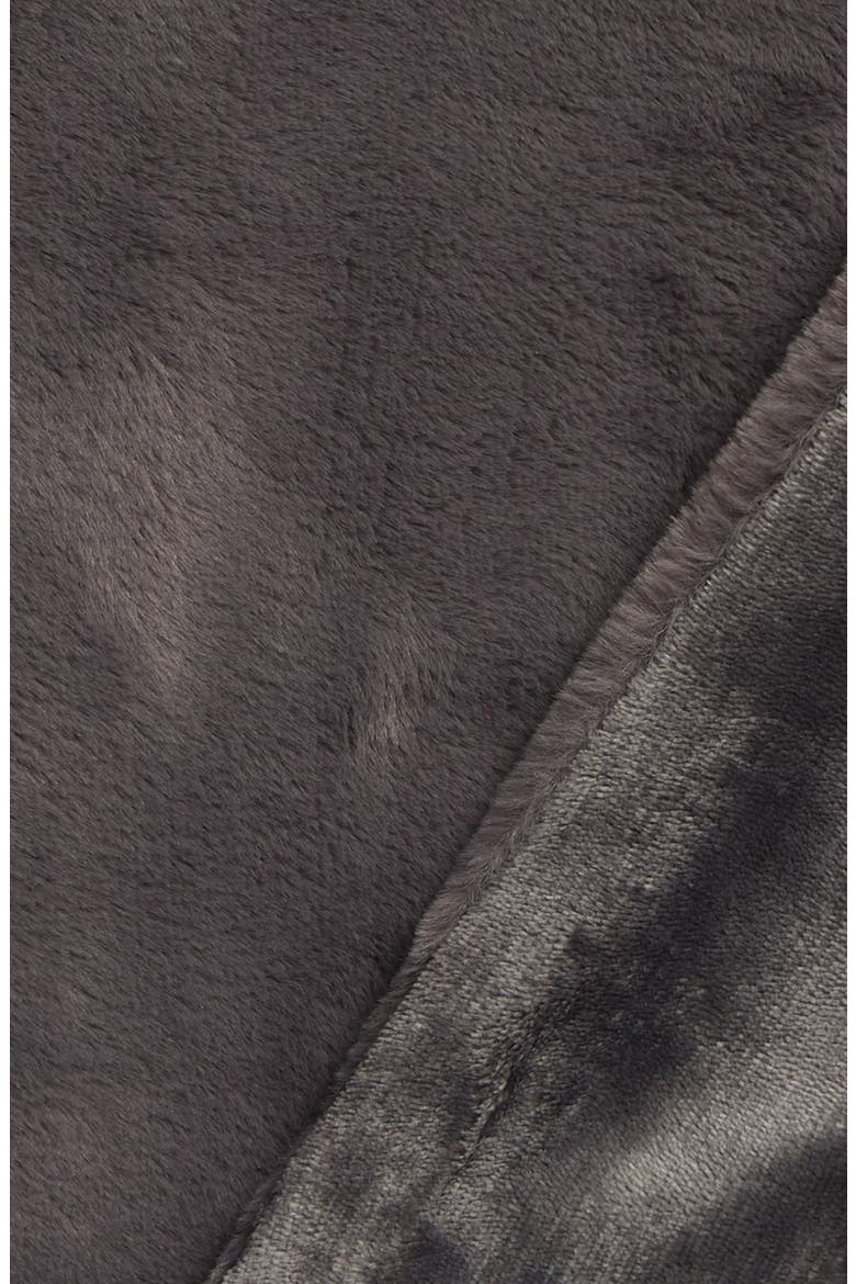 Lil' Marsh Small Plush Blanket, Alternate, color, CHARCOAL CHARLIE