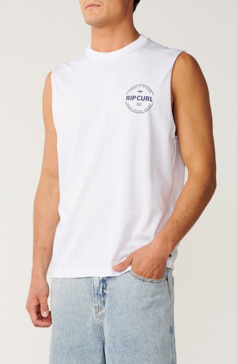 Staple Cotton Graphic Muscle T-Shirt
