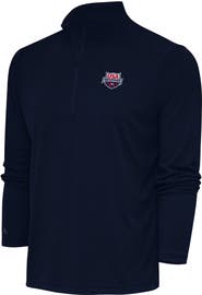 ANTIGUA Men's Antigua  Navy USA Swimming Tribute Quarter-Zip Pullover Top