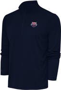 ANTIGUA Men's Antigua Navy USA Swimming Tribute Quarter-Zip Pullover Top