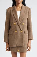 L'AGENCE Riva Double Breasted Knit Blazer