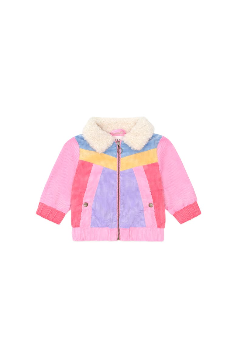 Colour Block Cord Jacket, Main, color, Multi