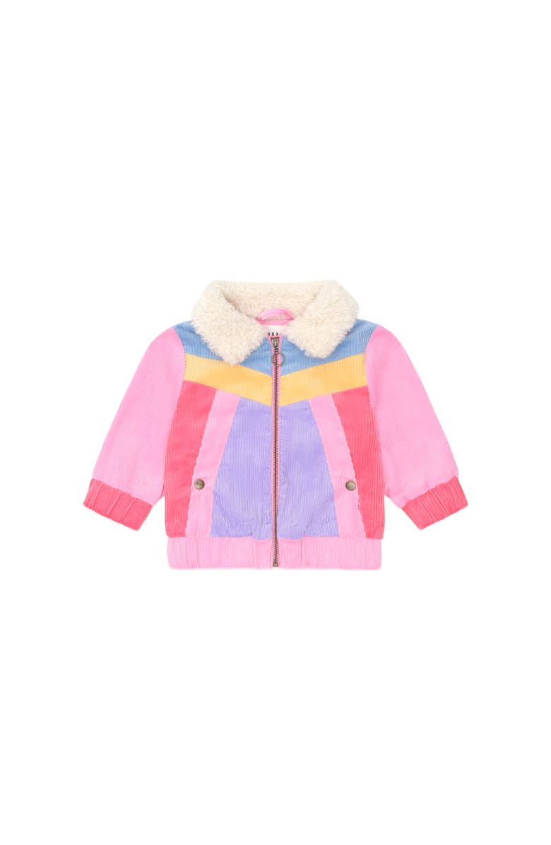 Huxbaby Colour Block Cord Jacket, Main, color, Multi