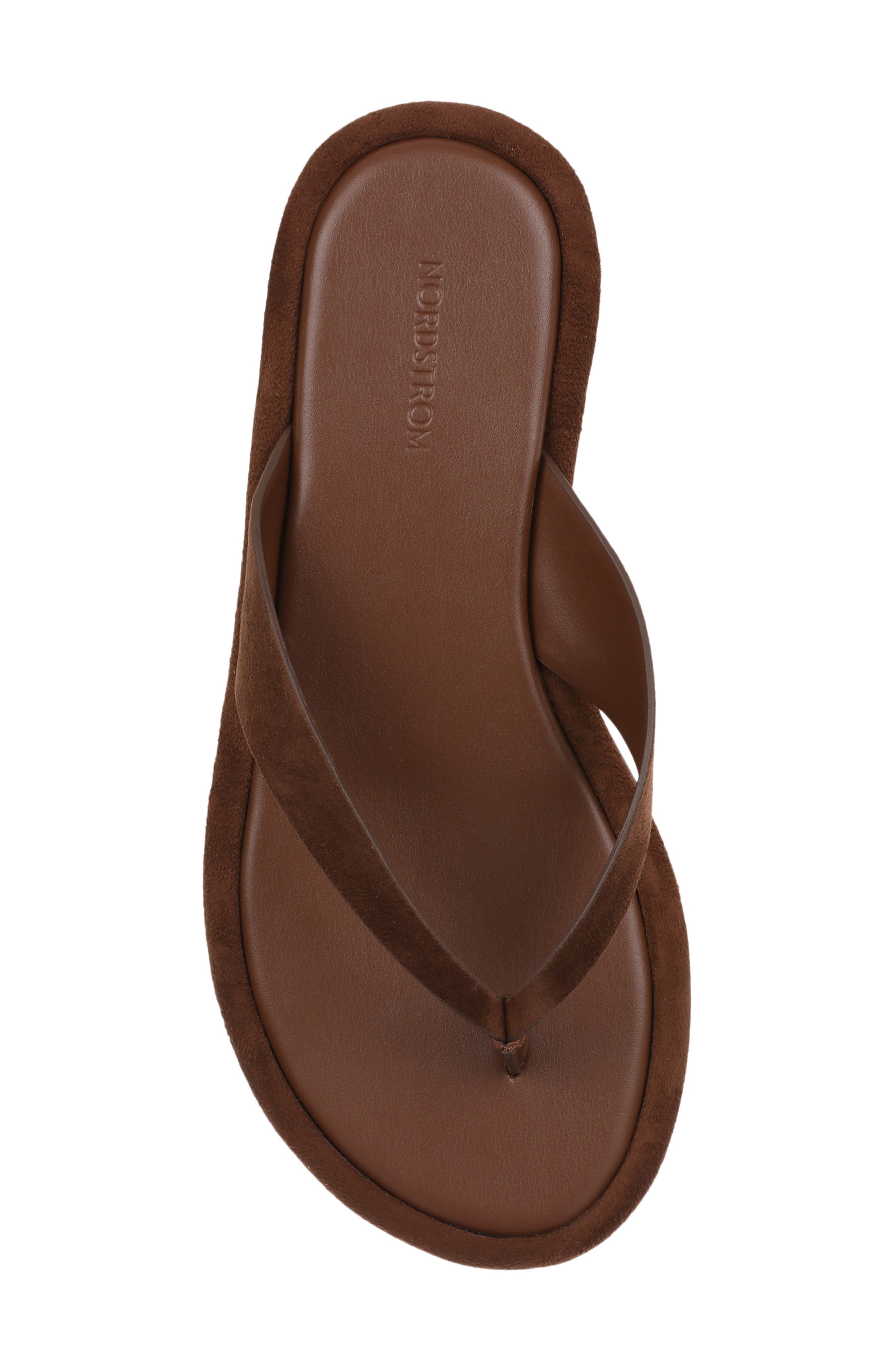 Eviana Flip Flop, Alternate, color, BROWN BRICK