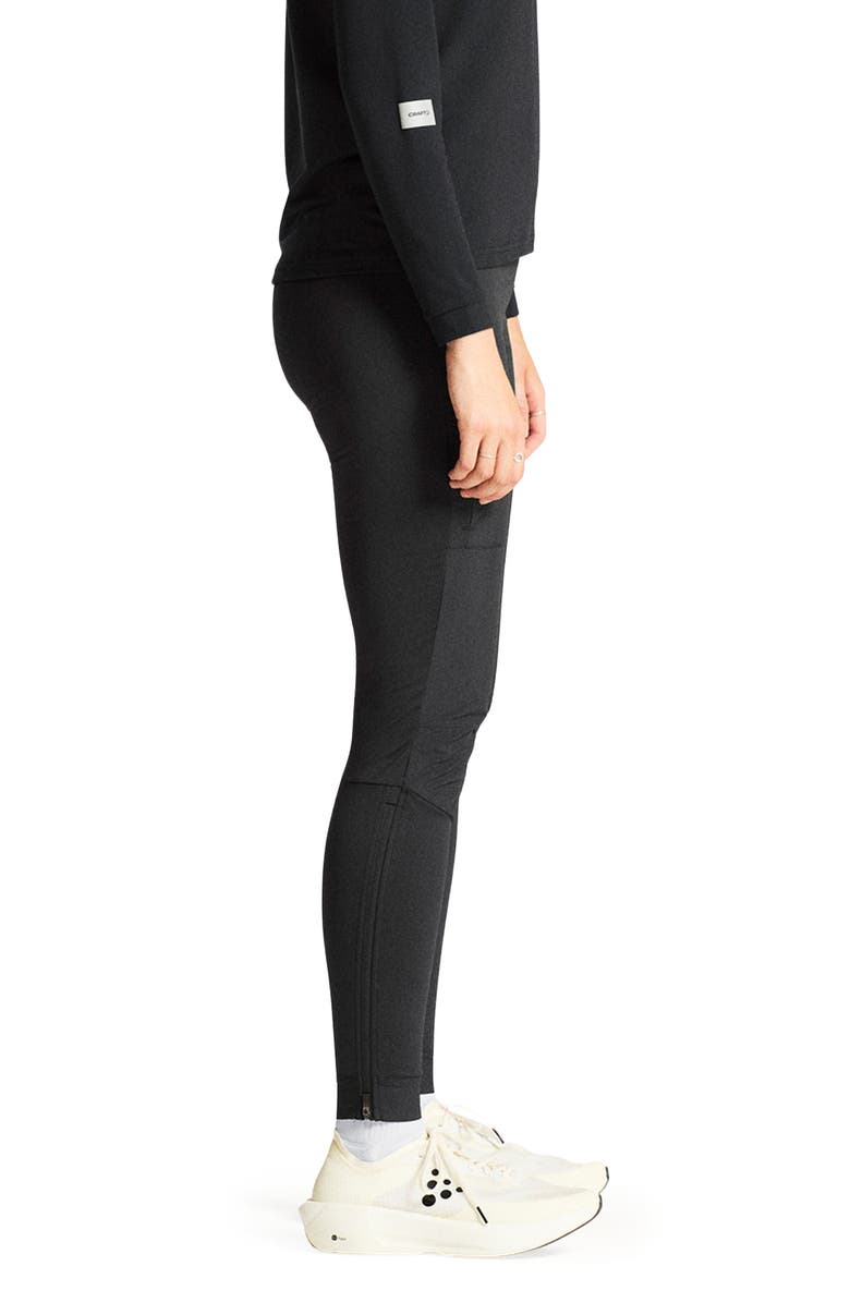 Craft SubZ Light Running Tights, Alternate, color, Black