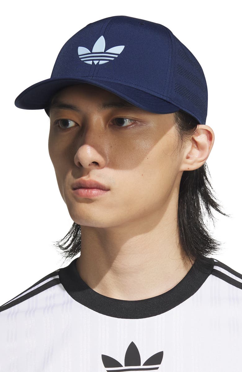 adidas Originals Beacon Snapback Cap, Alternate, color, Night Indigo/ Clear Sky Blue