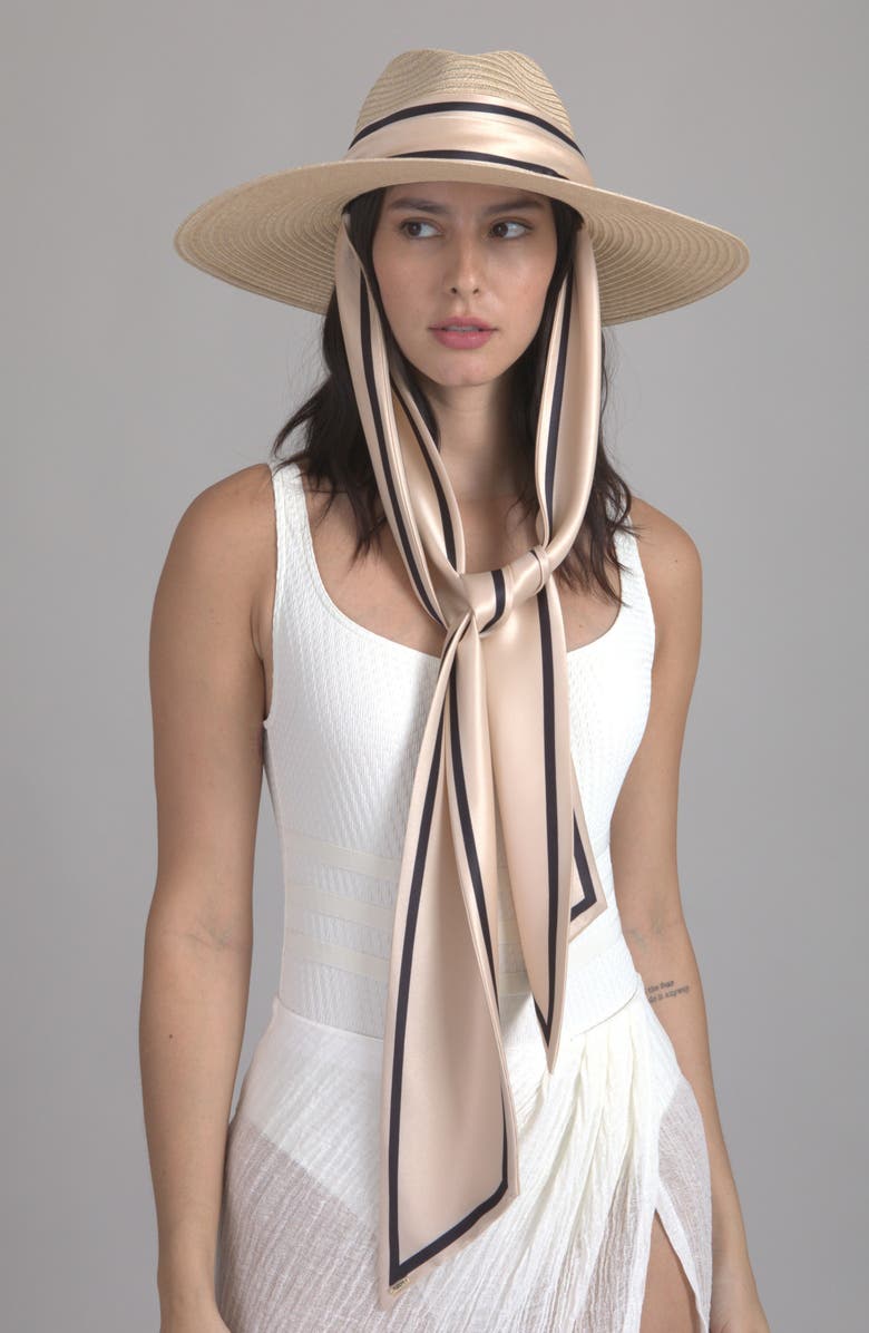 Eugenia Kim Cassidy UPF 25+ Packable Wide Brim Fedora, Alternate, color, Natural