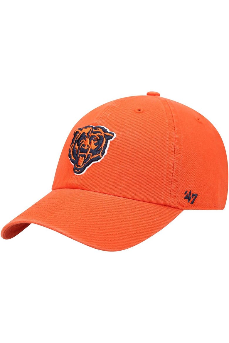 Men's '47 Orange Chicago Bears Secondary Clean Up Adjustable Hat, Main, color, Orange