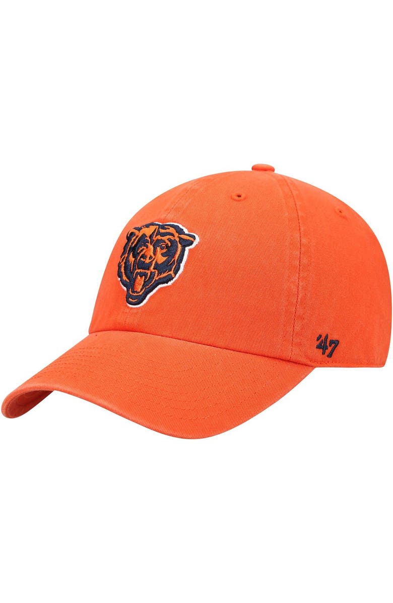 '47 Men's '47 Orange Chicago Bears Secondary Clean Up Adjustable Hat, Main, color, Orange