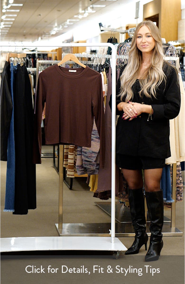 Lexi Sun-In Long Sleeve Rib T-Shirt, sales video thumbnail