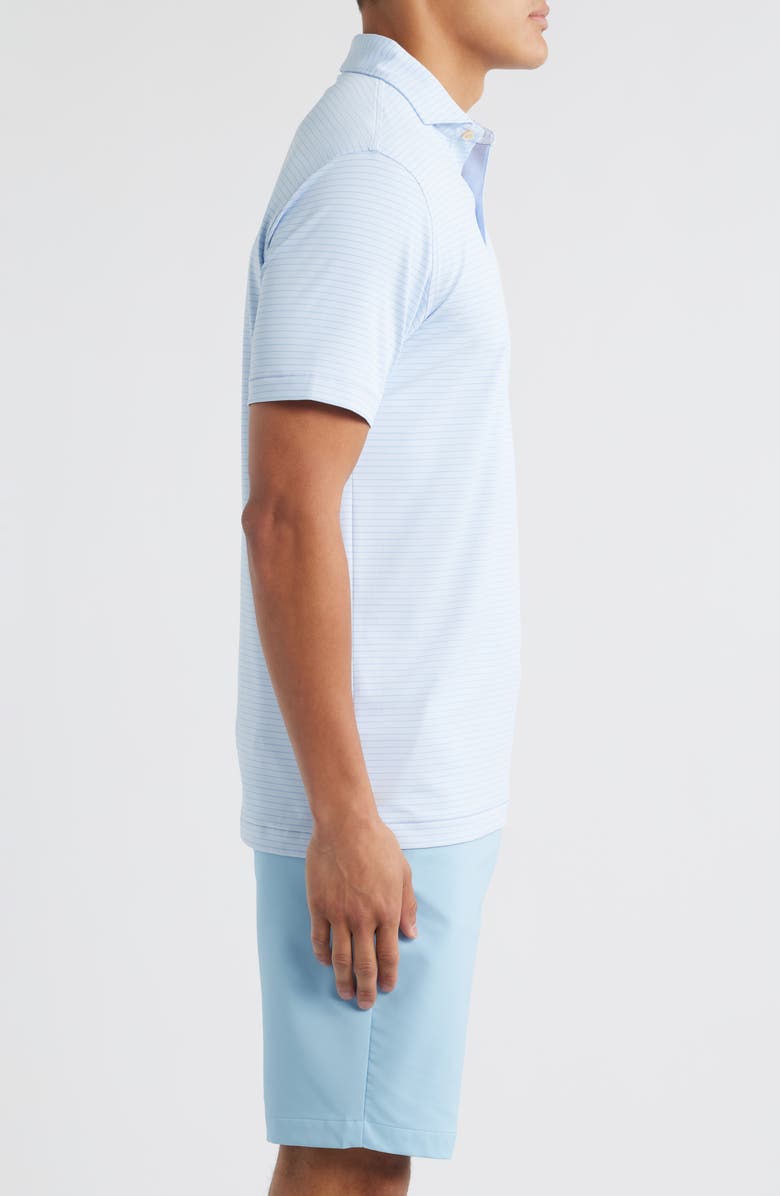 Peter Millar Channel Stripe Performance Jersey Polo, Alternate, color, Wisteria