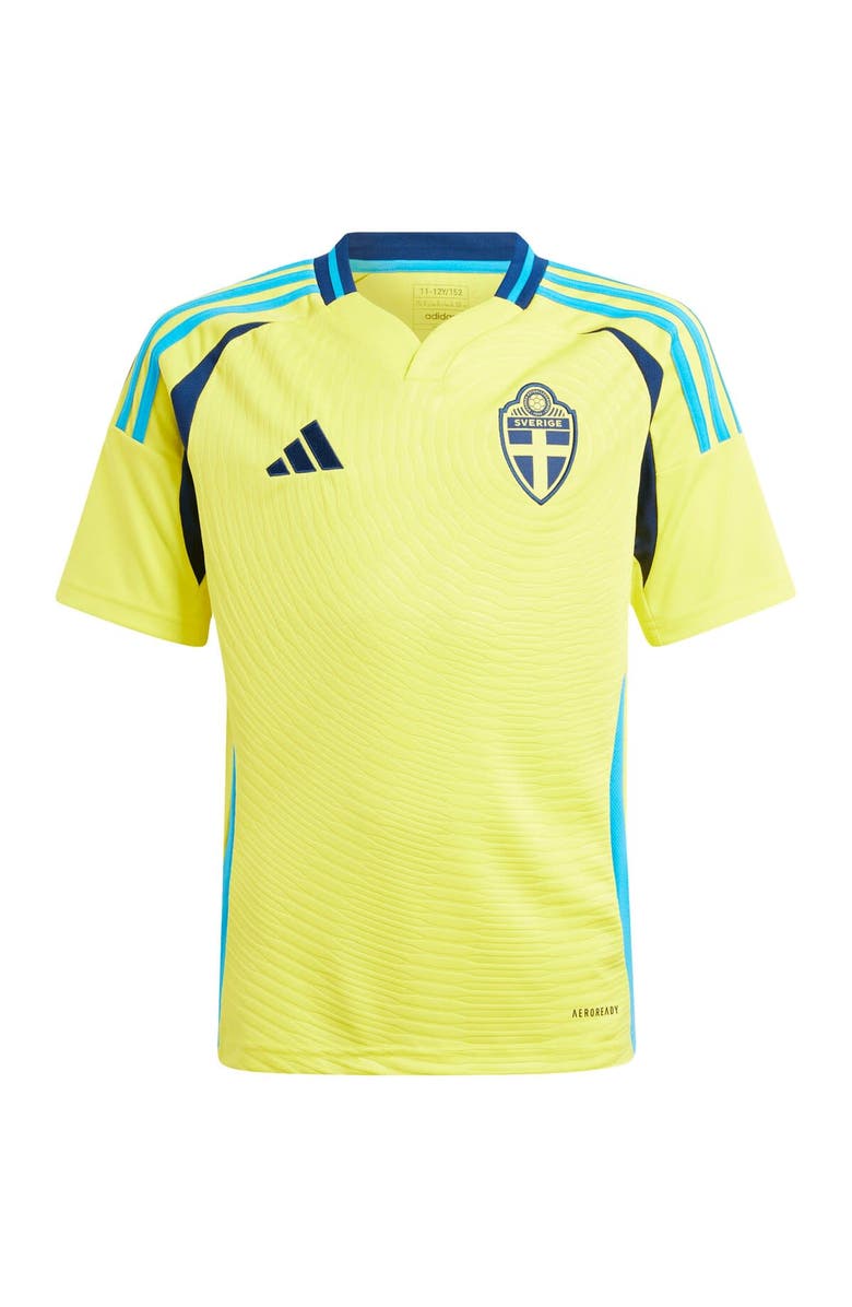 adidas Youth adidas  Yellow Sweden National Team 2024 Home Replica Jersey, Alternate, color, 