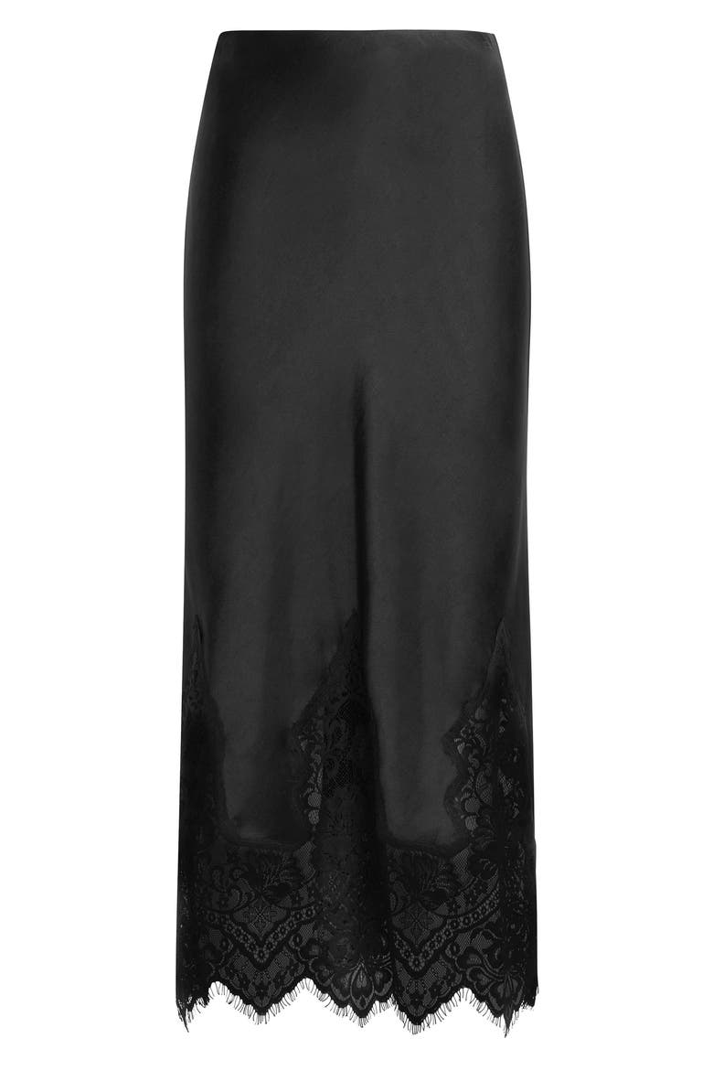 The Sweet Nothings Midi Skirt, Alternate, color, BLACK
