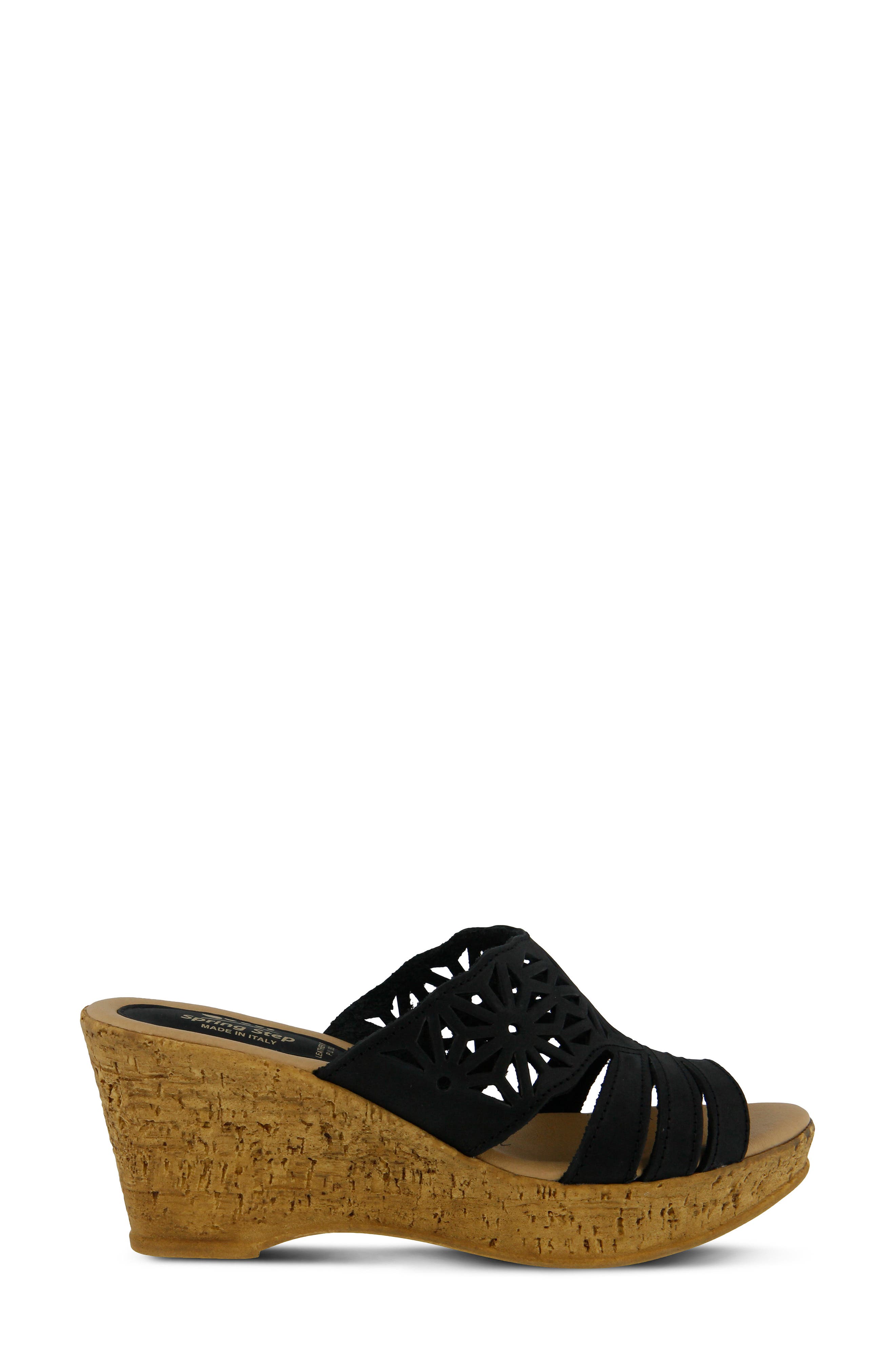  Spring Step Dora Platform Wedge Slide Sandal, Alternate, color, 