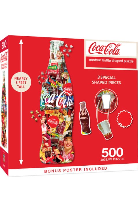 Coca-Cola Bottle 500 Piece Shaped Puzzle