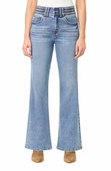CURVE APPEAL Waistband Flare Jeans