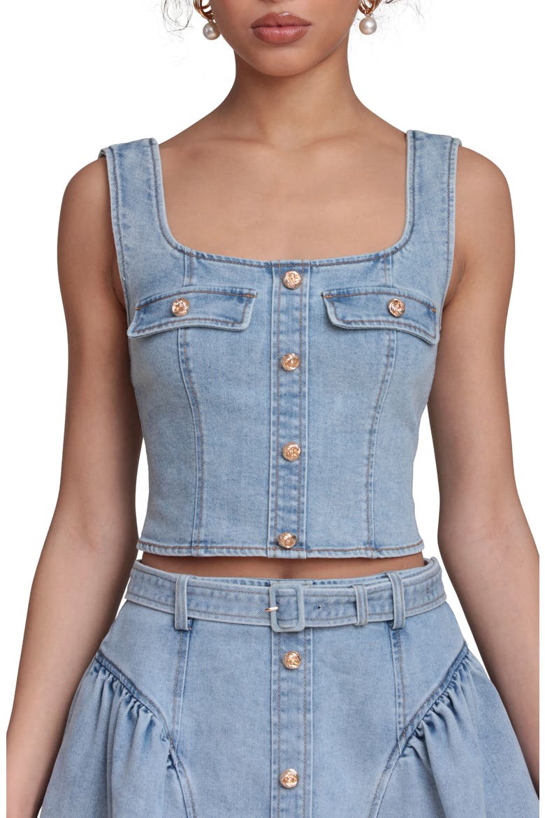 Denim crop Tank, Alternate, color, SATIN WASH